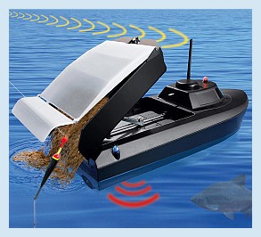 Радиоуправляемая лодка для рыболовов.